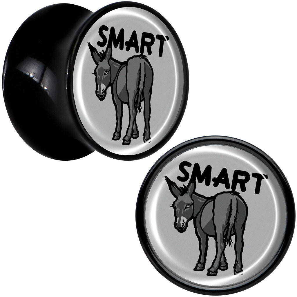 BodyCandy Donkey Smart Ass Black Acrylic Saddle Plug Set by Onyx O — size reference