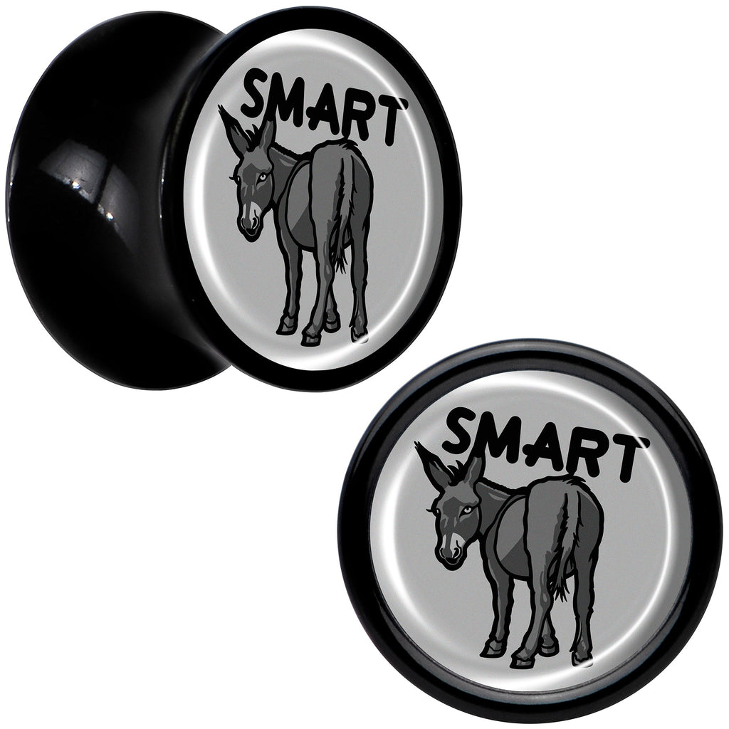 BodyCandy Donkey Smart Ass Black Acrylic Saddle Plug Set by Onyx O — feature highlight