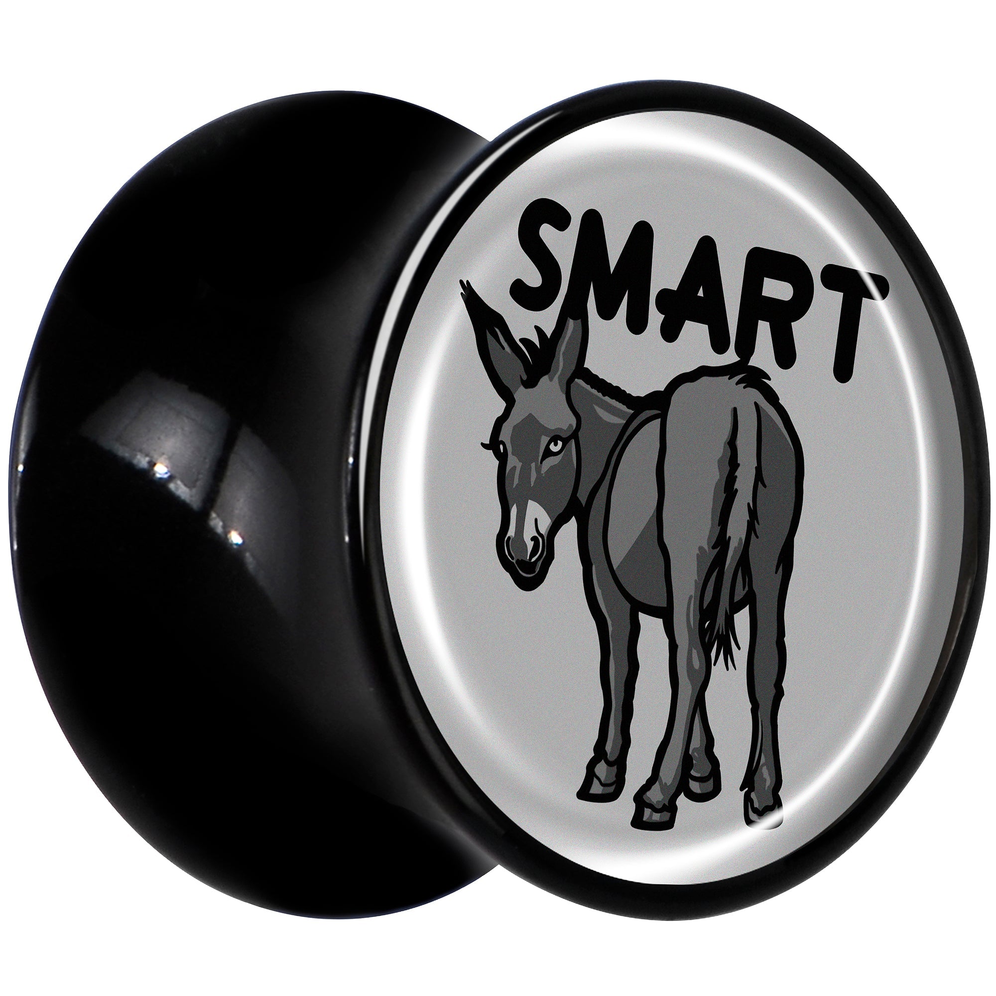BodyCandy Donkey Smart Ass Black Acrylic Saddle Plug Set by Onyx O — lifestyle context