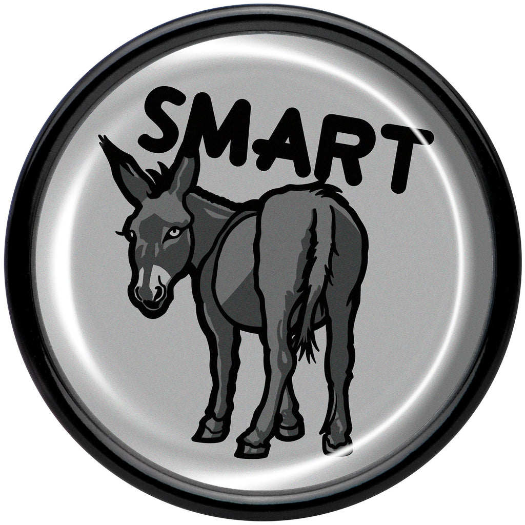 BodyCandy Donkey Smart Ass Black Acrylic Saddle Plug Set by Onyx O — side view