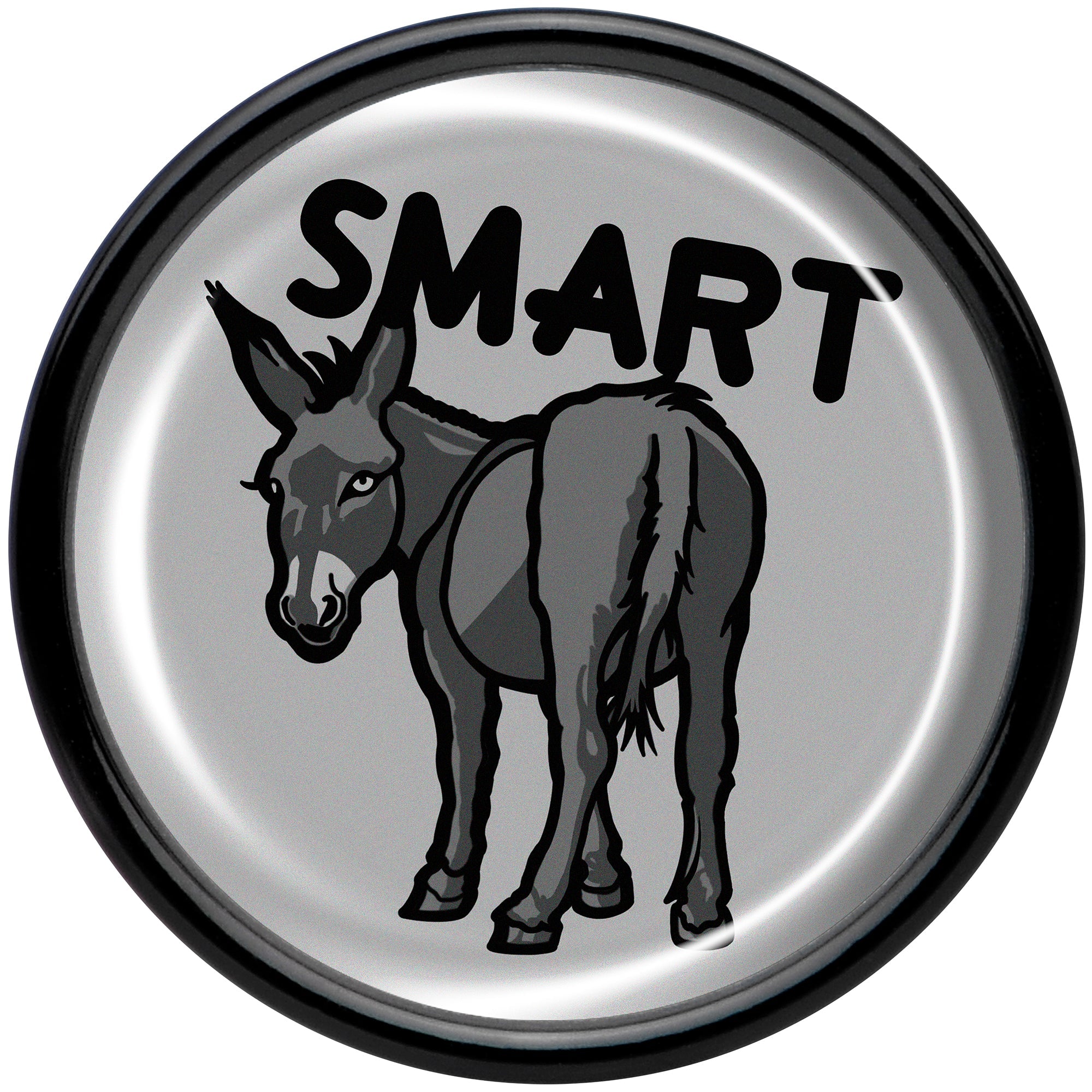 BodyCandy Donkey Smart Ass Black Acrylic Saddle Plug Set by Onyx O — side view