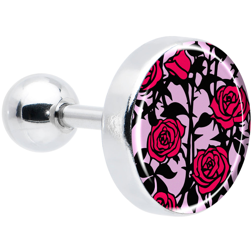 BodyCandy 16G 1/4 Blossom Creation Floral Love of Roses Cartilage Earring by Onyx O — main product shot