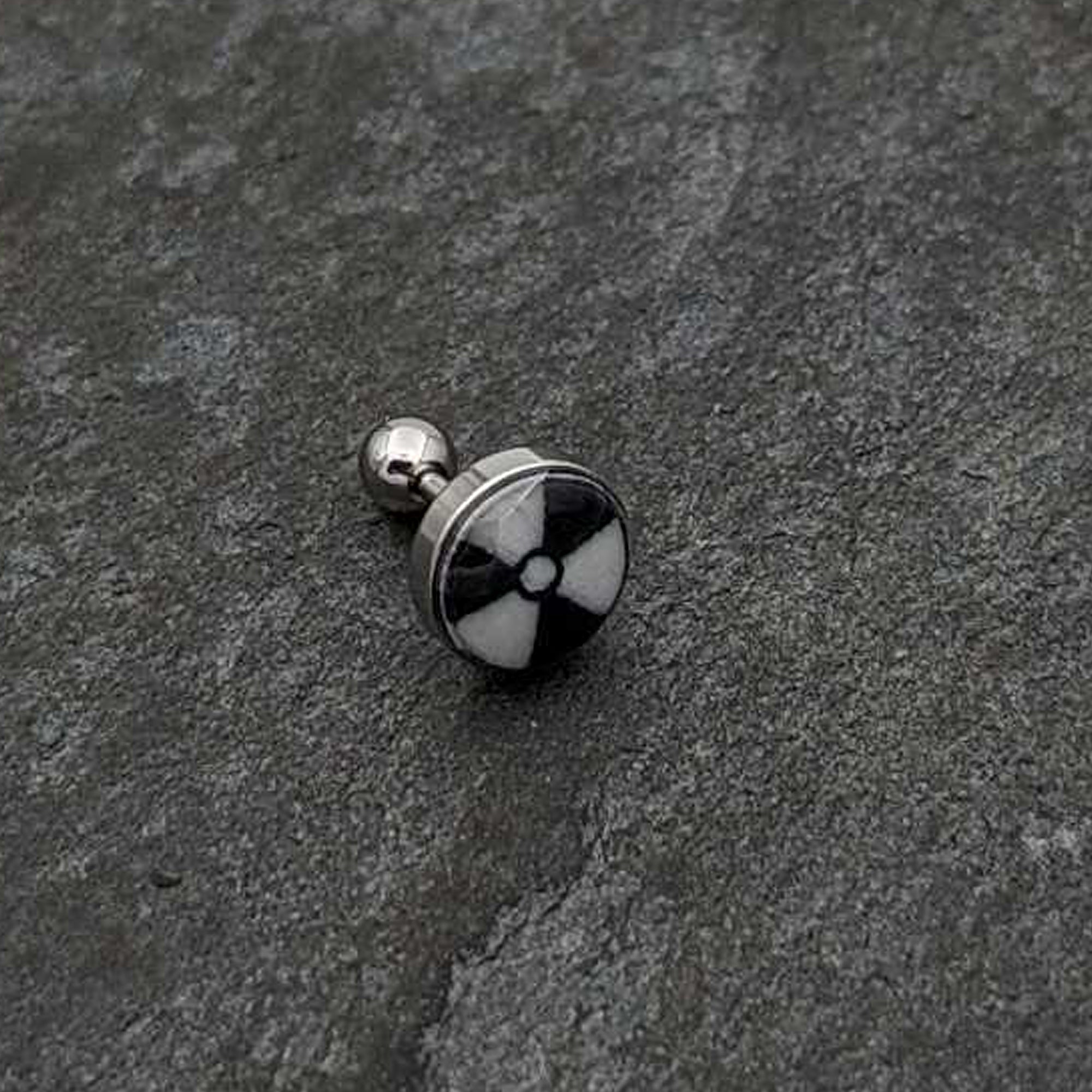 BodyCandy 16G Glow in the Dark Radioactive Tragus Cartilage Earring by Onyx O — alternative angle