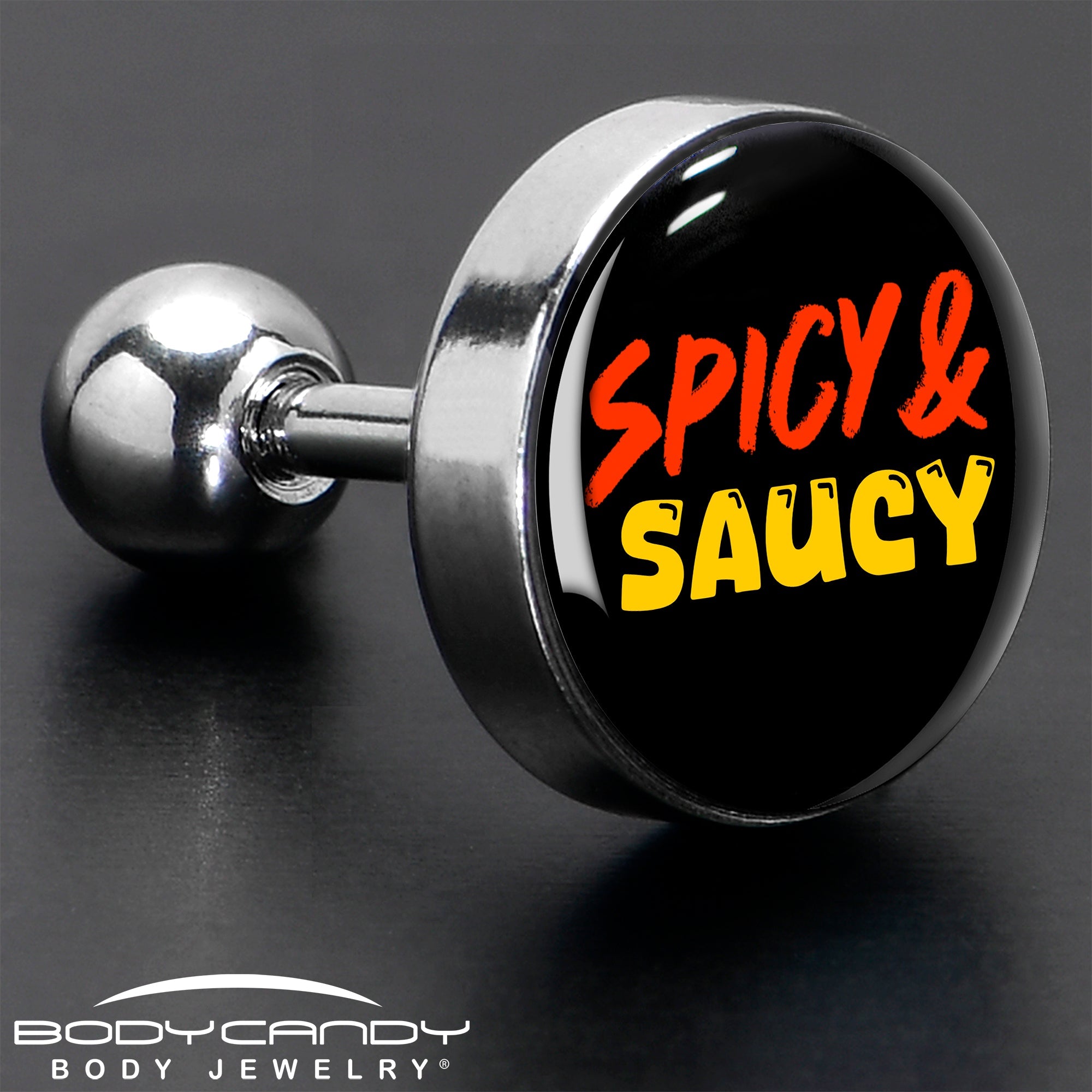 BodyCandy Spicy and Saucy Tragus Cartilage Earring by Onyx O — in-use photo