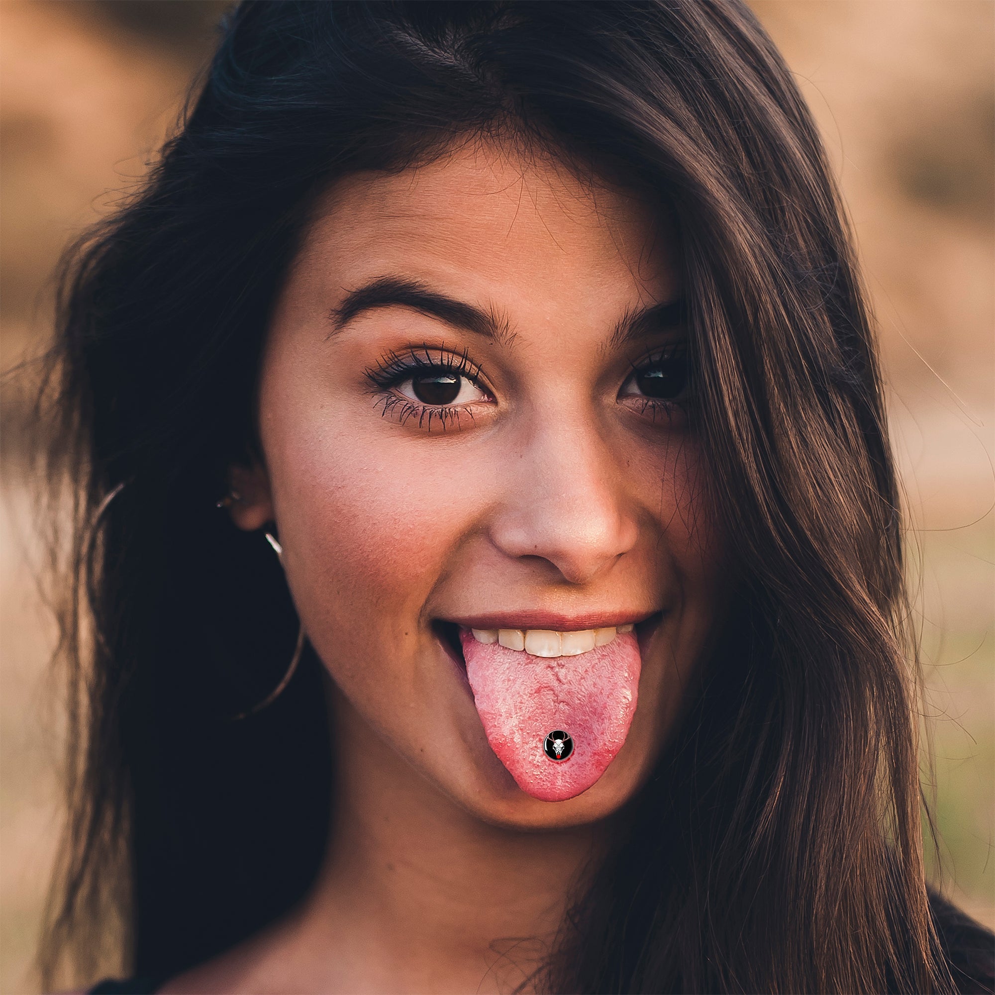 BodyCandy Holiday Dead Nosed Reindeer Barbell Tongue Ring by Onyx O — lifestyle context