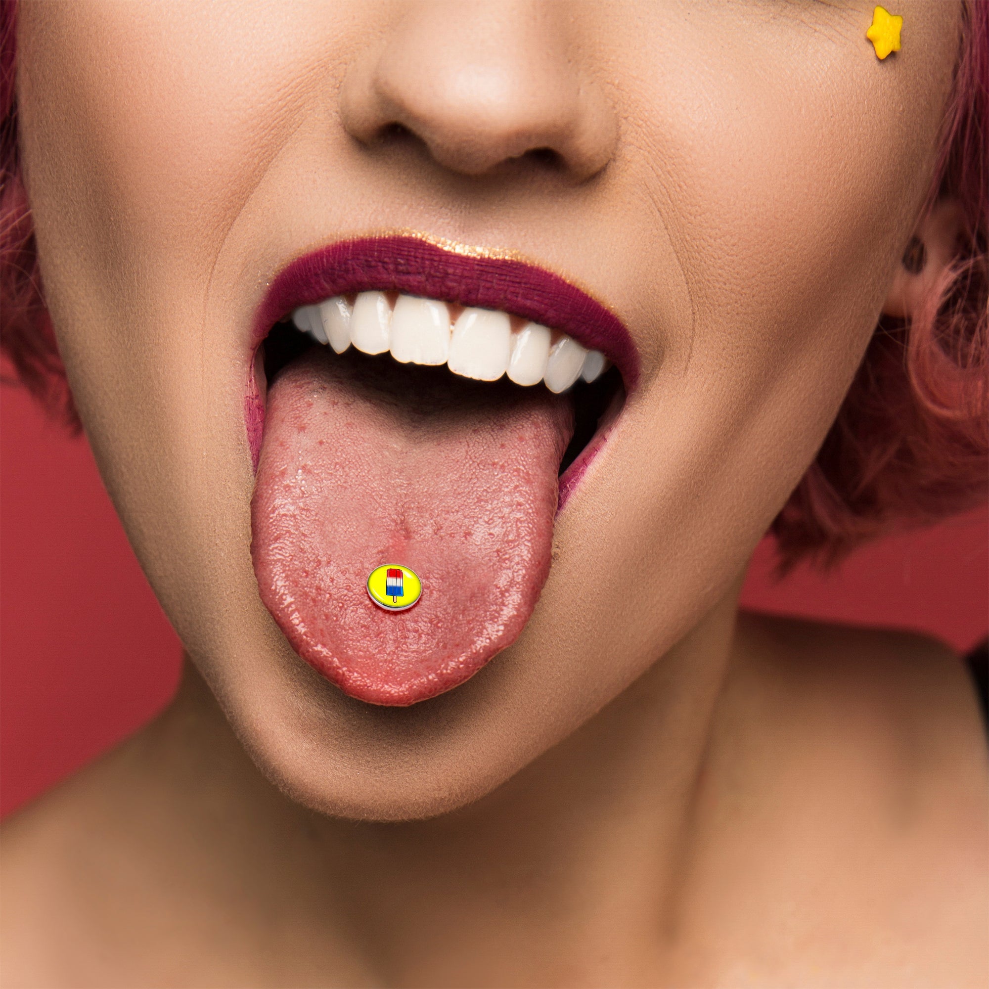 BodyCandy Popsicle Barbell Tongue Ring by Onyx O — alternative angle
