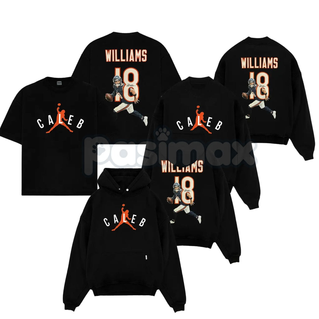 Pasimax Caleb Williams – Air Caleb #18 For Bears Nation Cotton Hoodie, Sweatshirt & T-Shirt — main product shot
