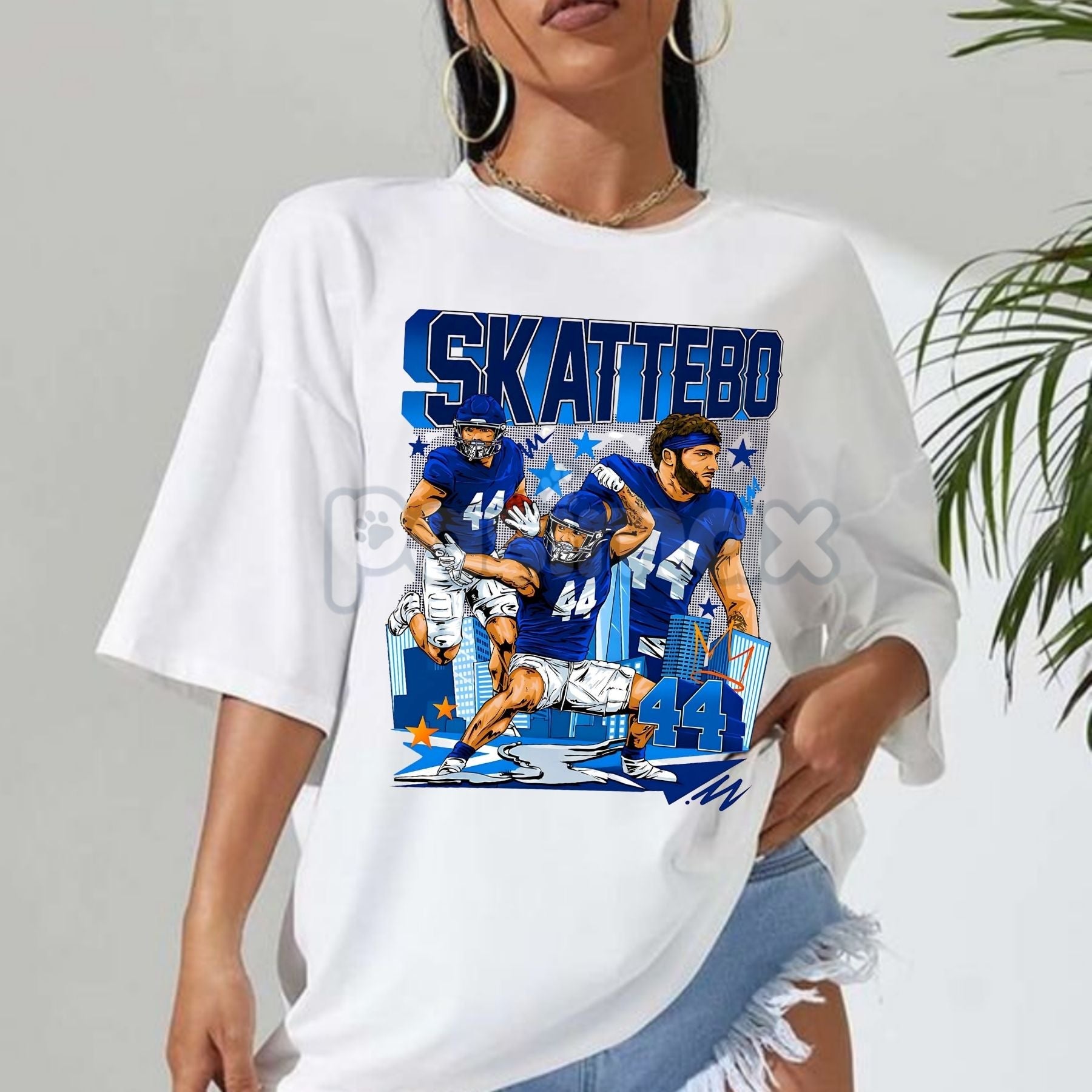 Pasimax Cam Skattebo New York Giants Graphic T-Shirt - ASU Sun Devils RB Rookie Tee, "The Truck" Football Apparel — main prod