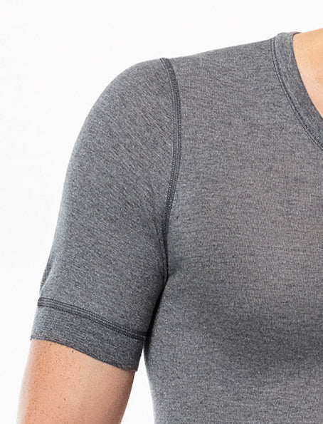 Silverlyne Cashmere and Silk | Short sleeve base layer shirt (Men's) — alternative angle