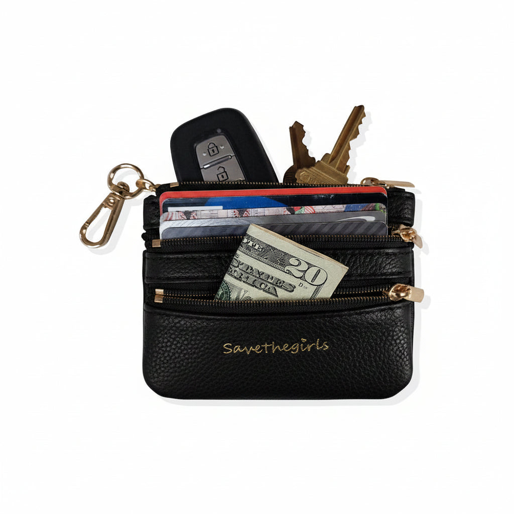 SaveTheGirls Clip & Go Strap with Pouch - Solid Collection — back view