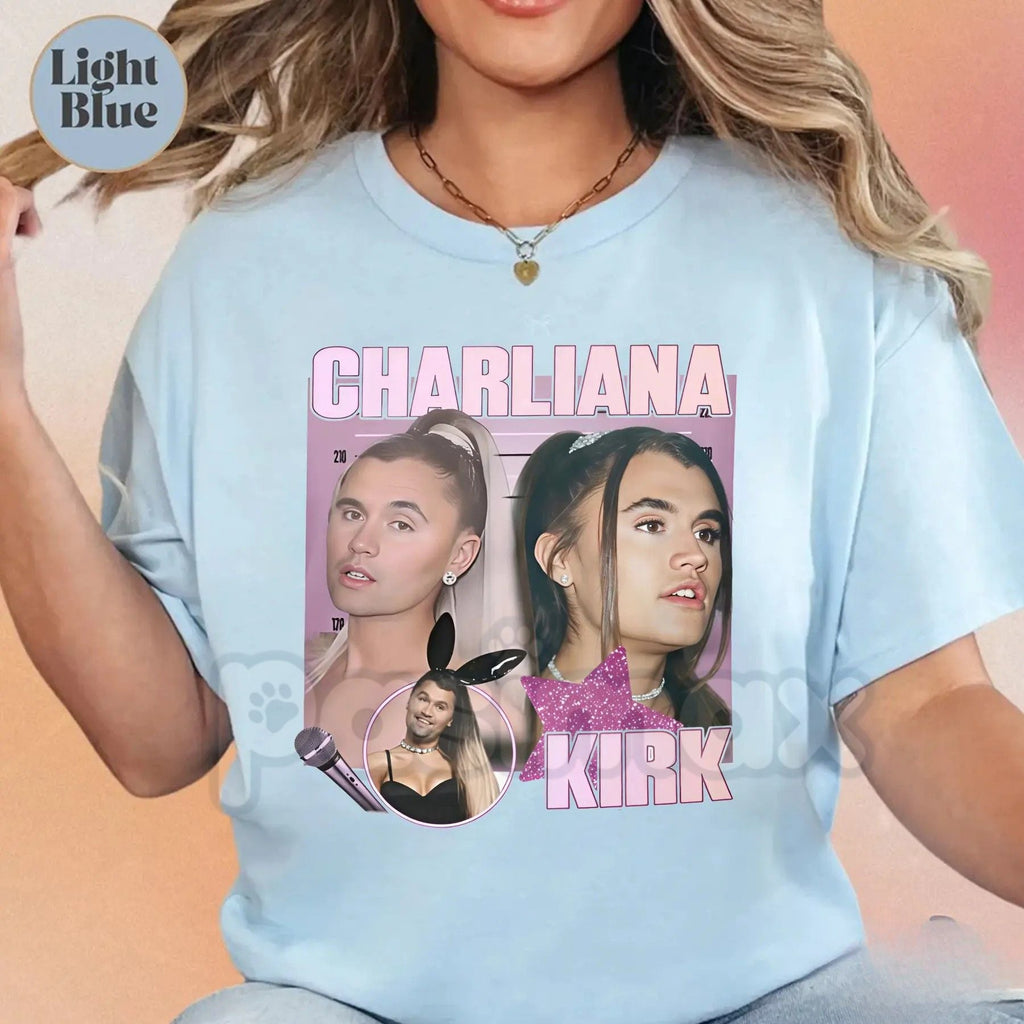 Pasimax Charliana Kirk Meme T-Shirt - "We're Charlie" Funny Graphic Tee, Charliana & Kirk Viral Podcast Apparel, Trendy Pop C