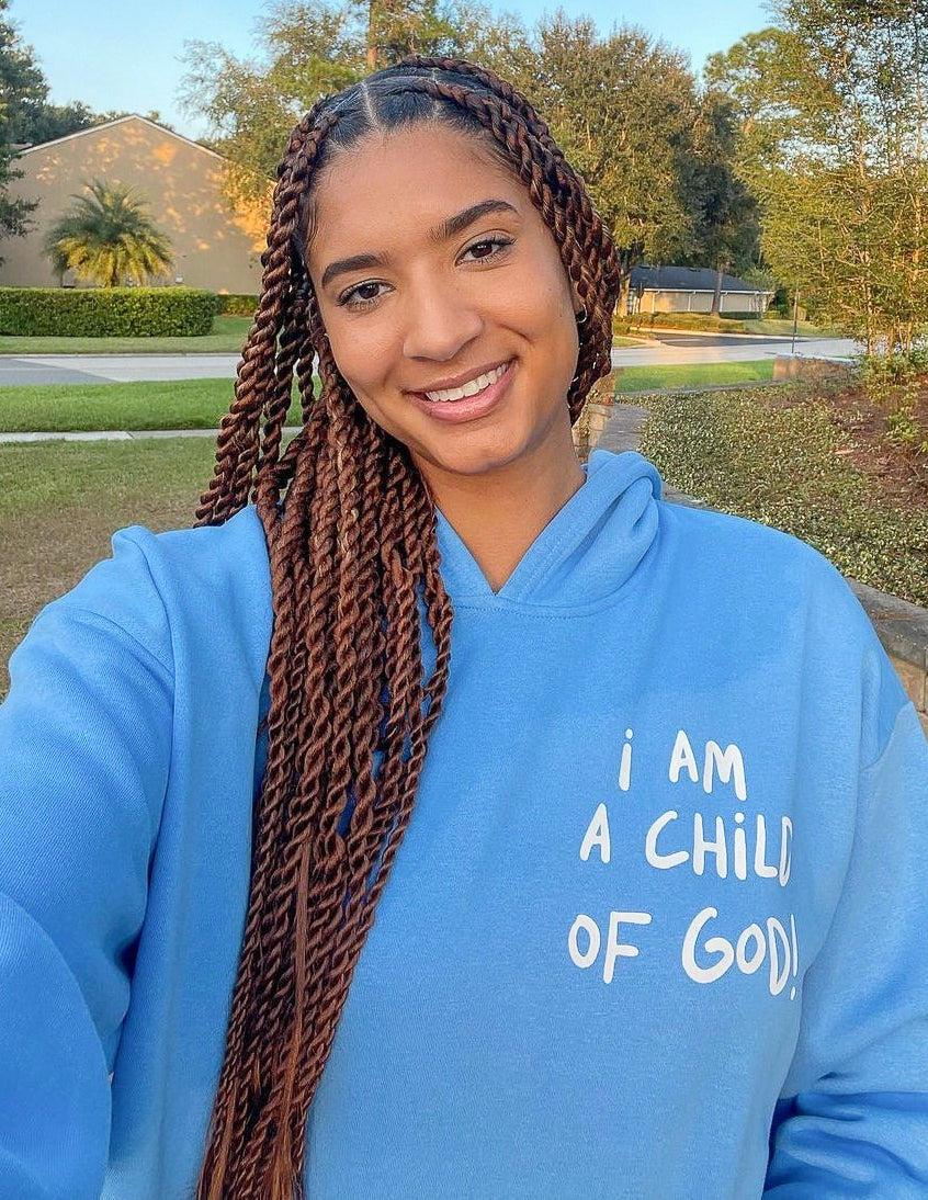 Elevated Faith Child of God Unisex Hoodie — color detail