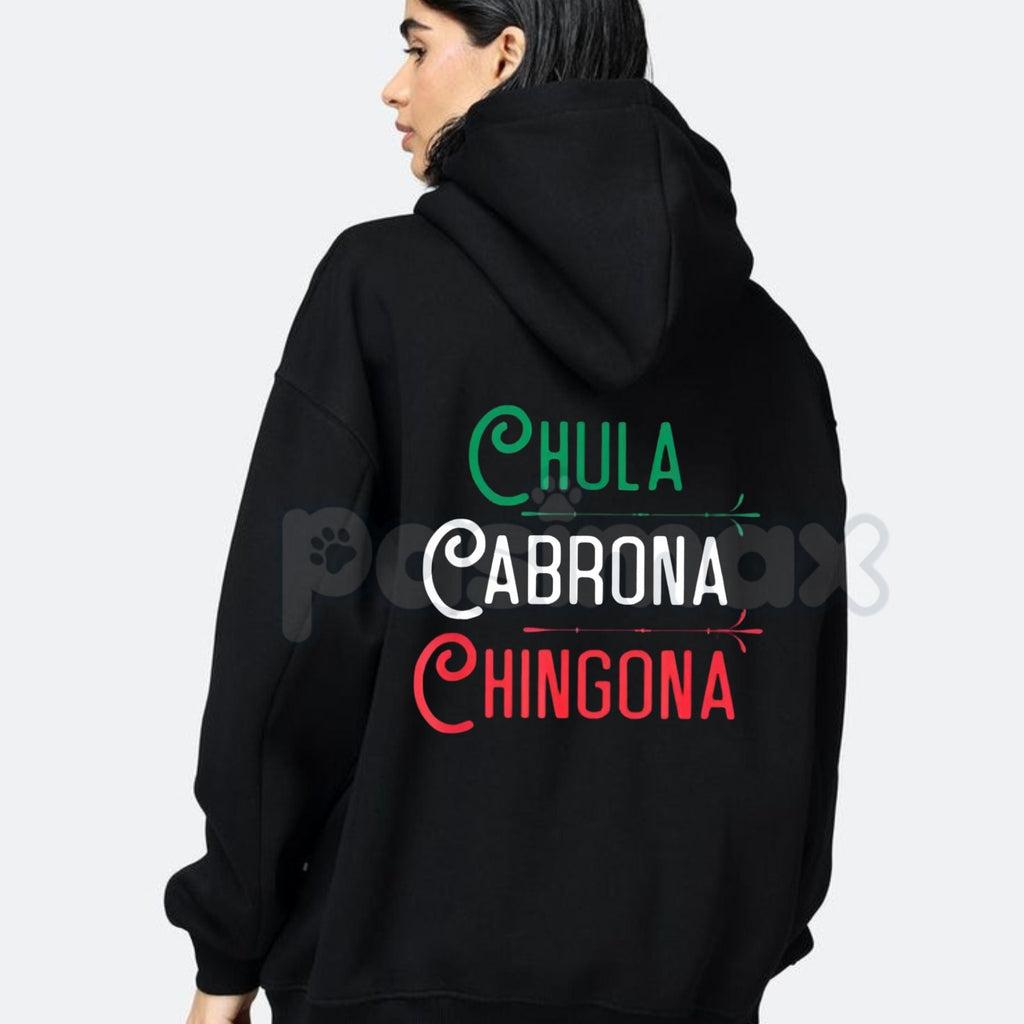 Pasimax Chingona Chola Mexican Pride Hoodie – Men’s Edgy Graphic Streetwear, Vintage Culture Pullover, Long Sleeve Hooded Swe