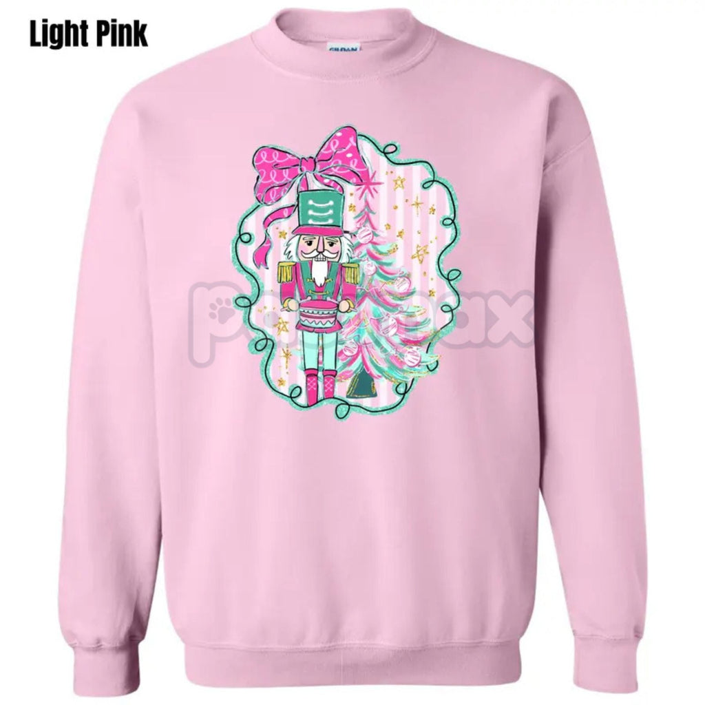 Pasimax Chunky Nutcracker Holiday Sweatshirt 'NLB' – Festive Vintage Christmas Style Crewneck — main product shot
