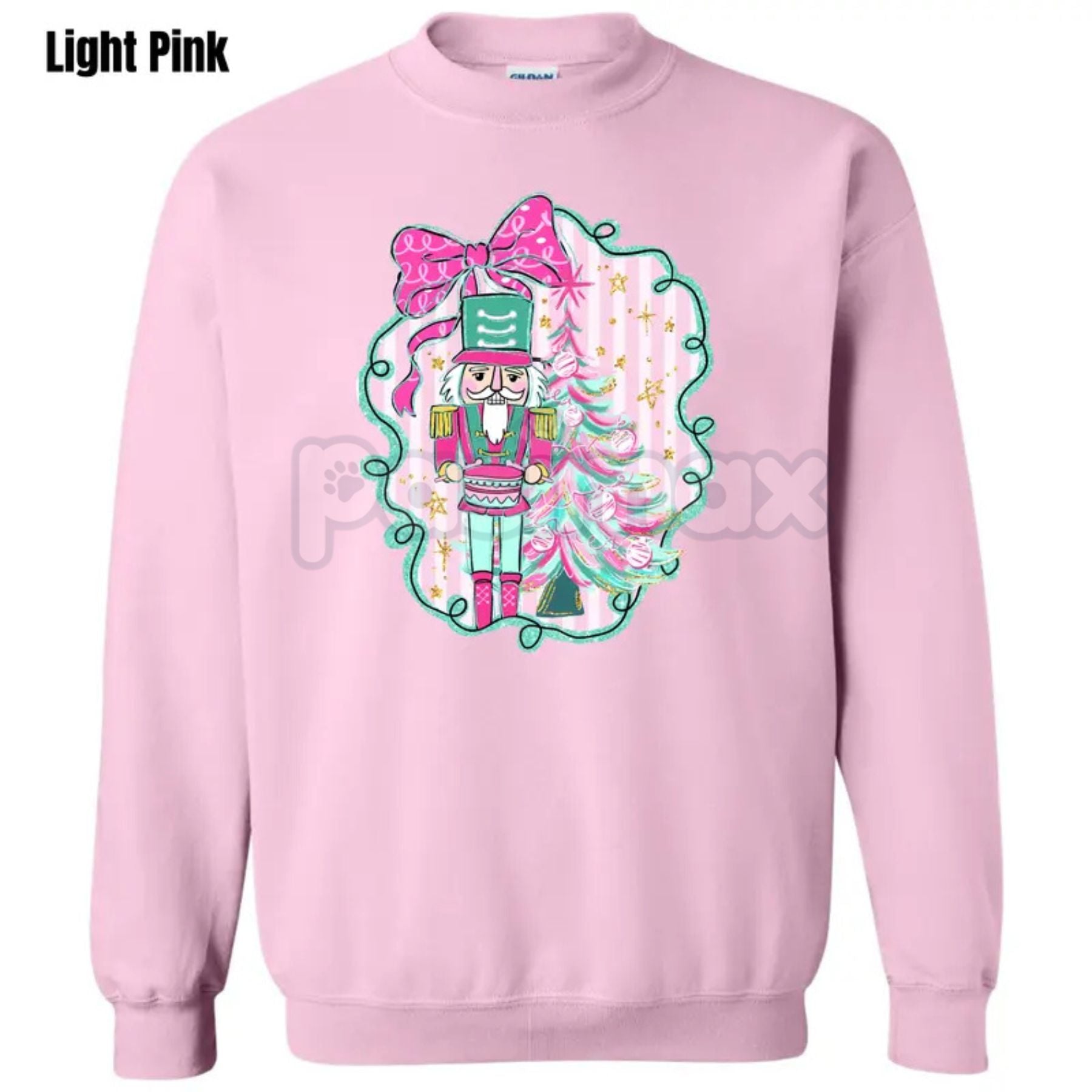Pasimax Chunky Nutcracker Holiday Sweatshirt 'NLB' – Festive Vintage Christmas Style Crewneck — main product shot