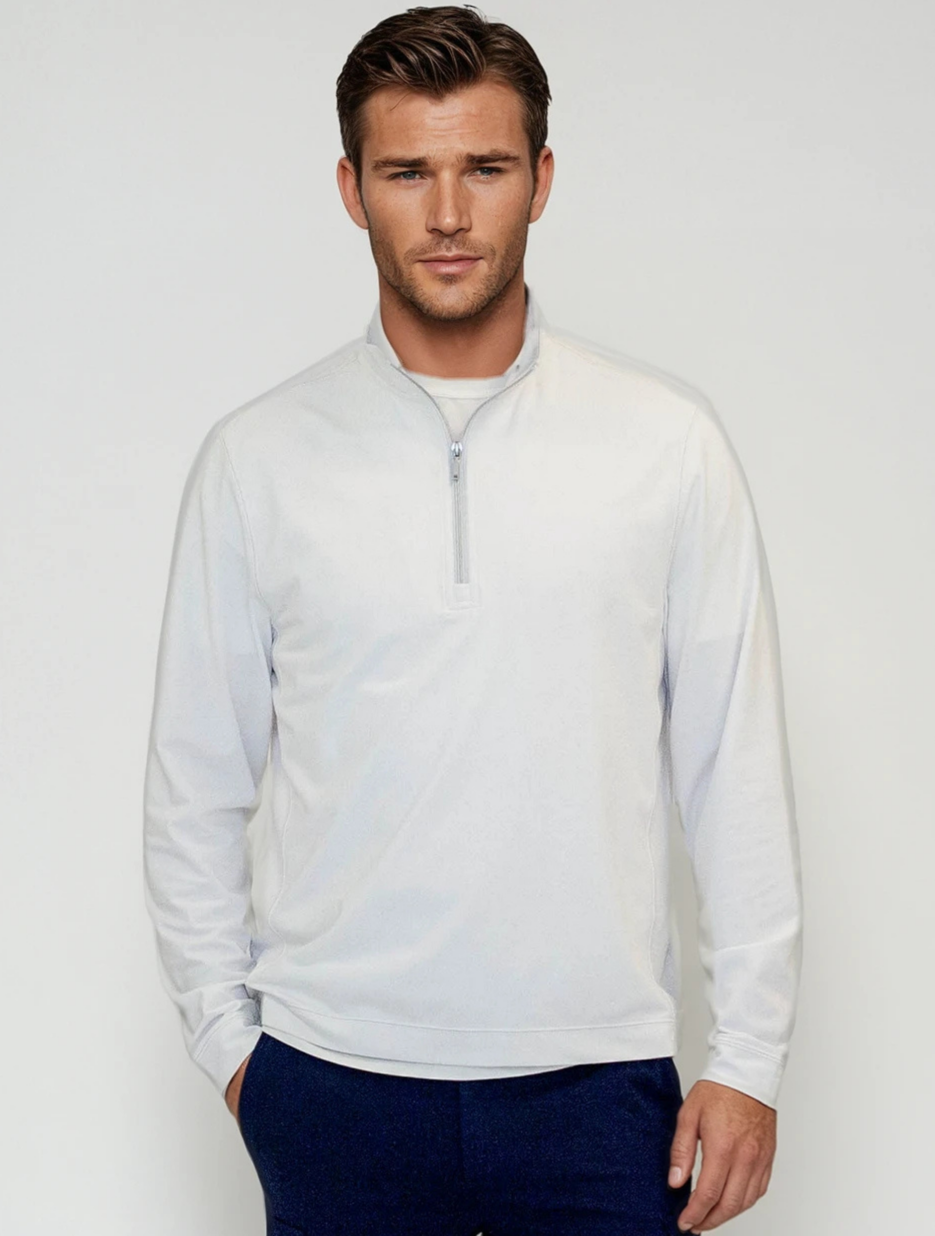 Buki Buki Cinqo Travel Half Zip 2-Pack - Navy/White — lifestyle context