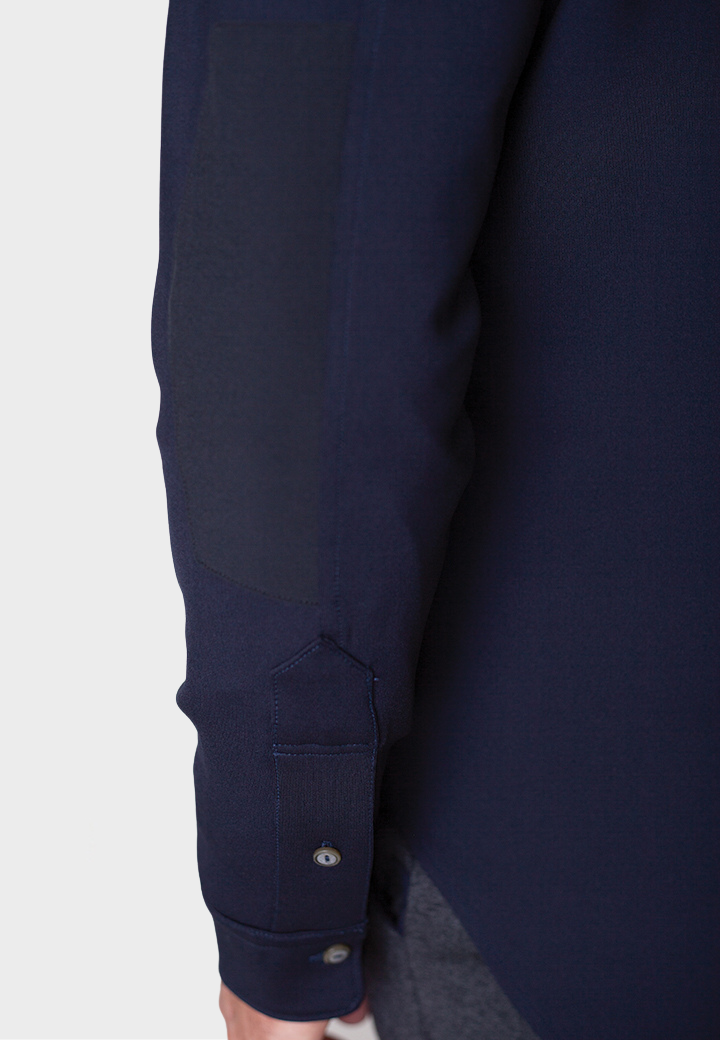 City CPO Shirt Jacket - Navy — view 2