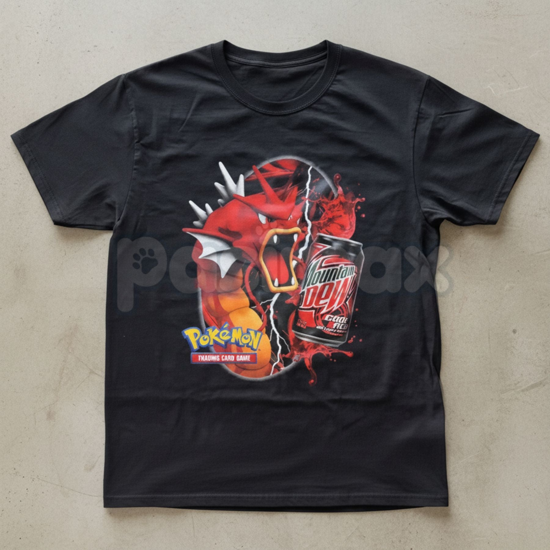Pasimax "Code Red" Legendary Gyarados T-Shirt - Retro Shiny Sea Serpent Graphic Tee, Premium 100% Cotton Lake of Rage Inspire