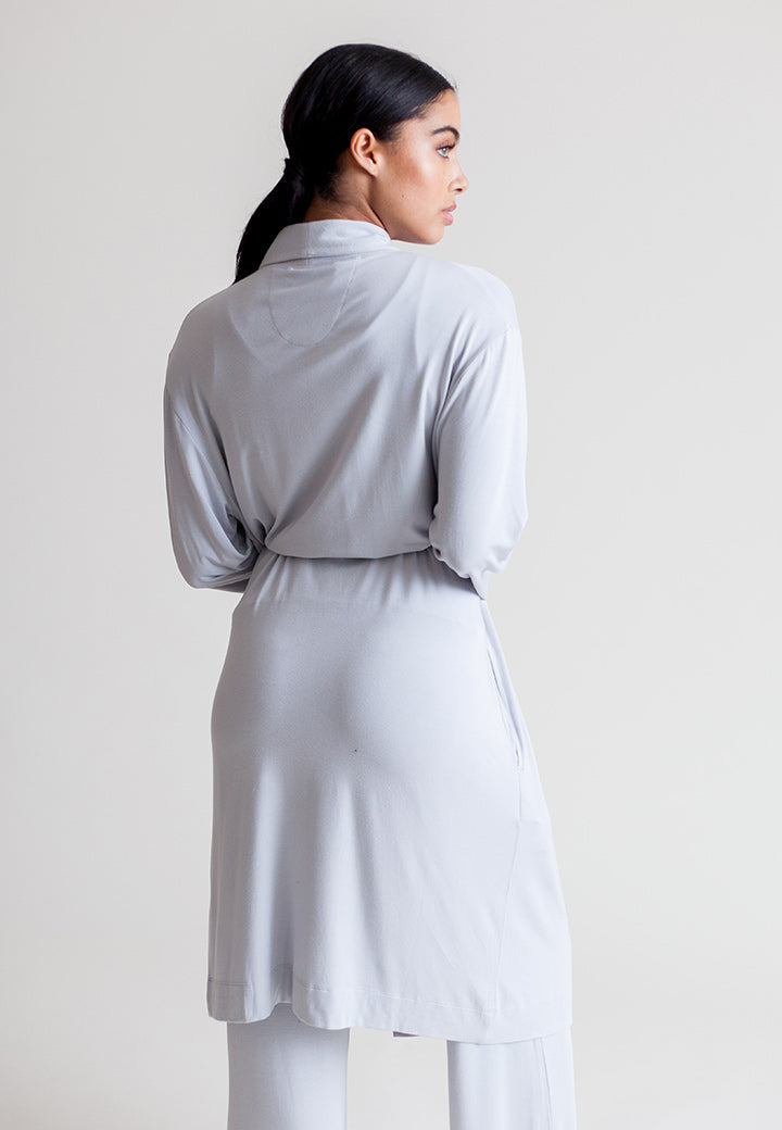 Buki Collagen Lounge Robe - Black — back view
