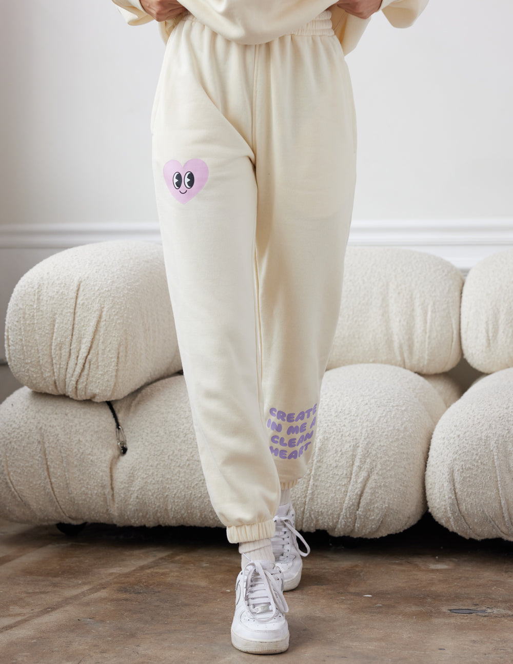 Elevated Faith Create in Me a Clean Heart Unisex Sweatpant — lifestyle context