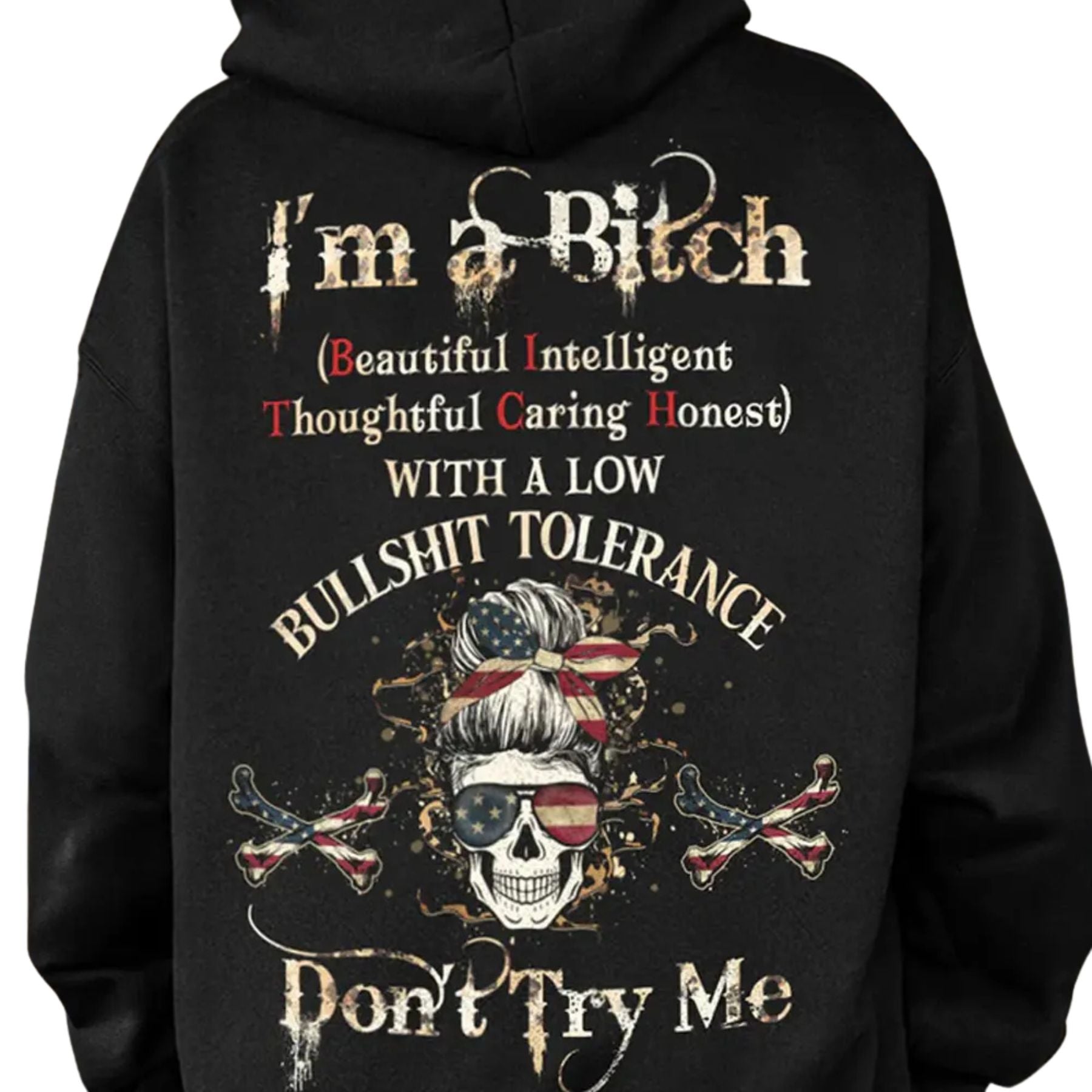 Pasimax Custom Year Gen X Skull Hoodie — main product shot