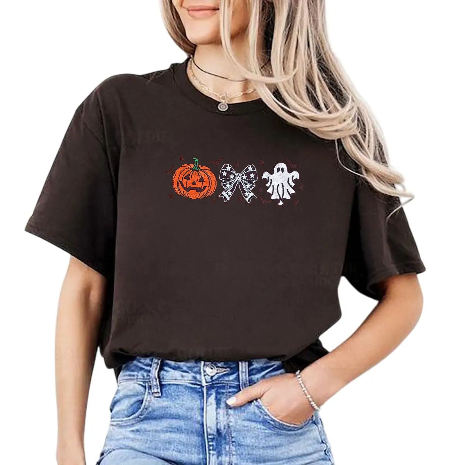 Pasimax Cutesy Spooky Bows T-Shirt — main product shot