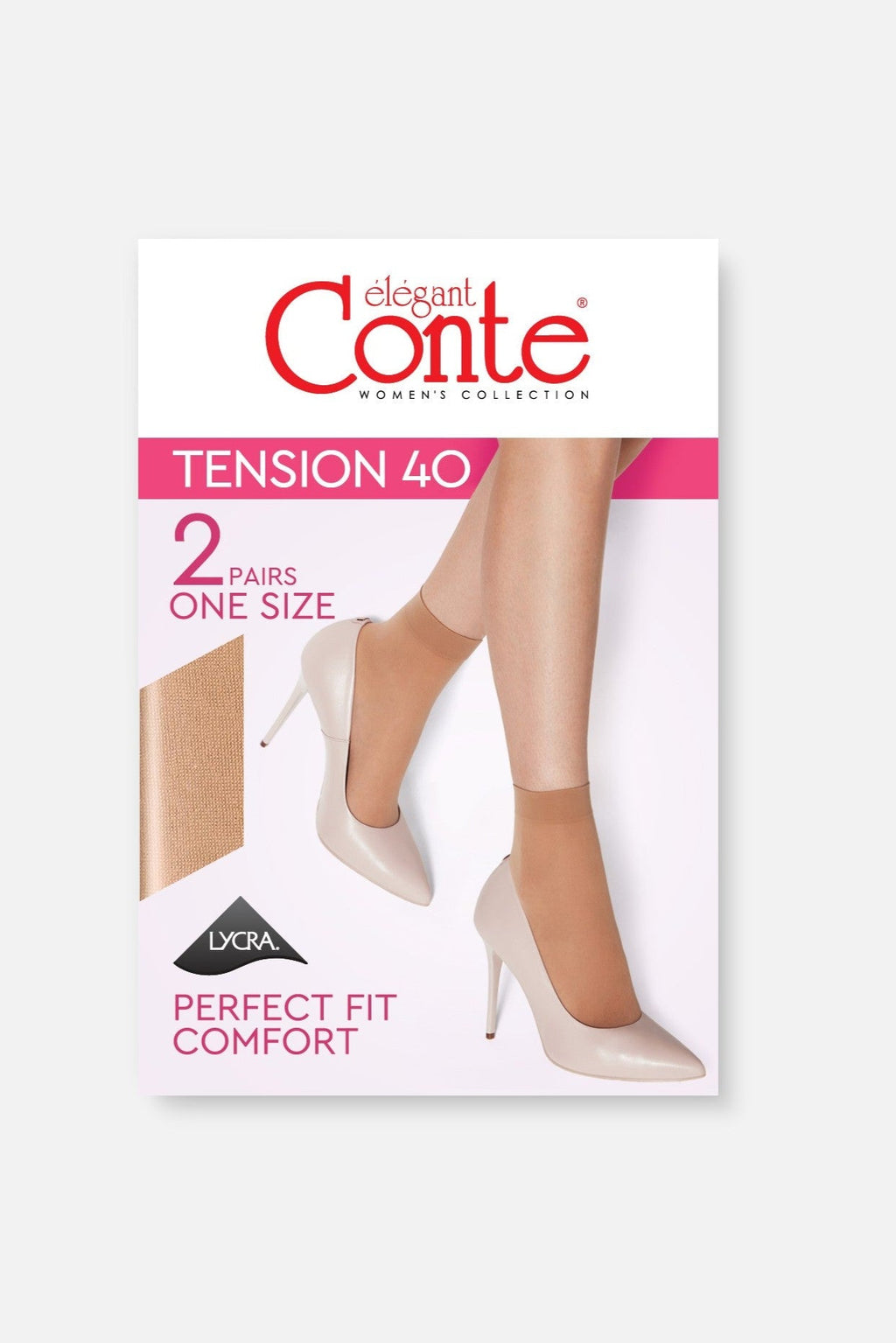 TheRanok.com Socks Conte Tension 40 Den (2 pairs) — detail close-up