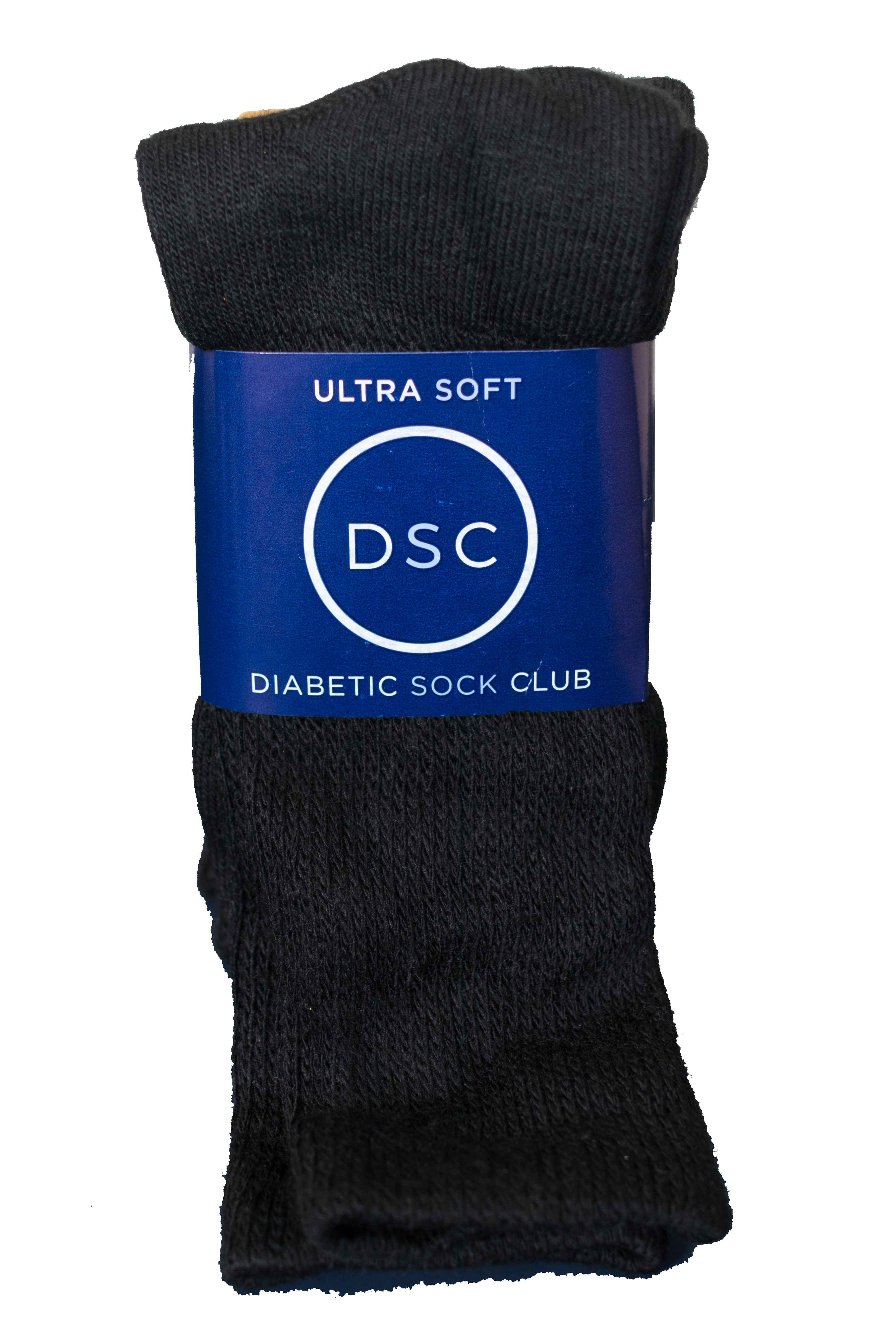 DSC Men's Ultra-Soft Upper Calf Diabetic Socks (4 Pair) — color detail