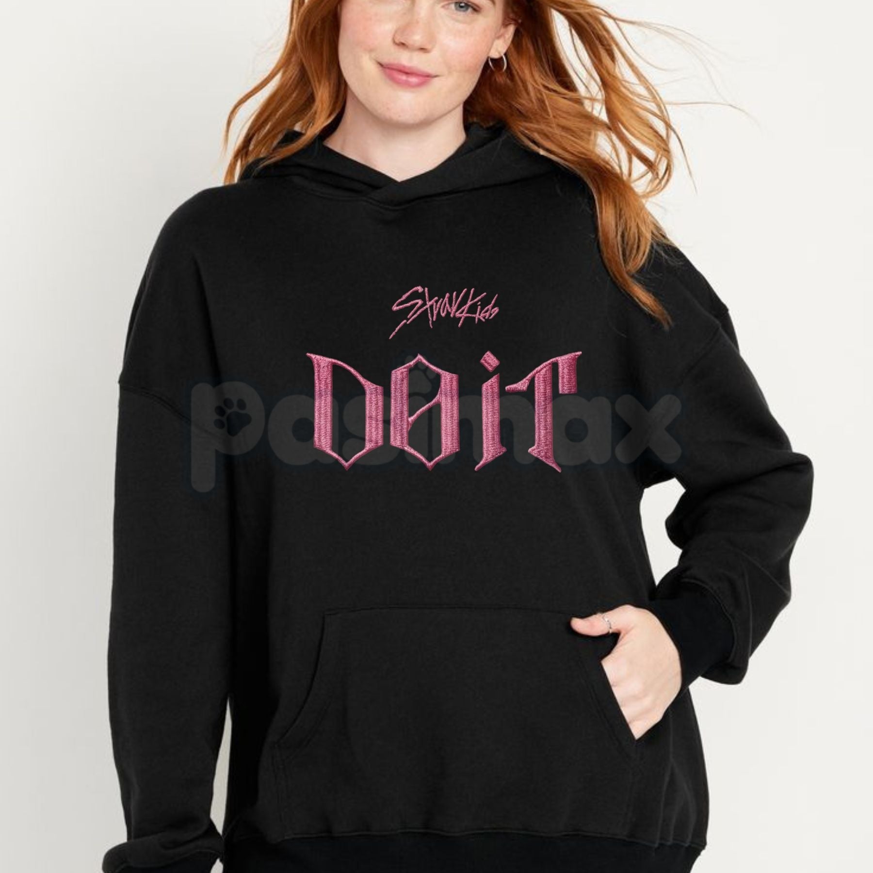 Pasimax "DO IT STRAY KIDS" Embroidered Unisex Hoodie – Premium Heavy Blend K-Pop Fan Apparel — main product shot