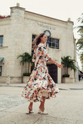 profile-nyc FLORAL PIPING DRESS — main product shot