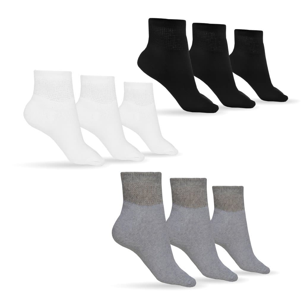 Women's Cotton Diabetic Ankle Socks (Assorted) — diabetic foot care by DSC