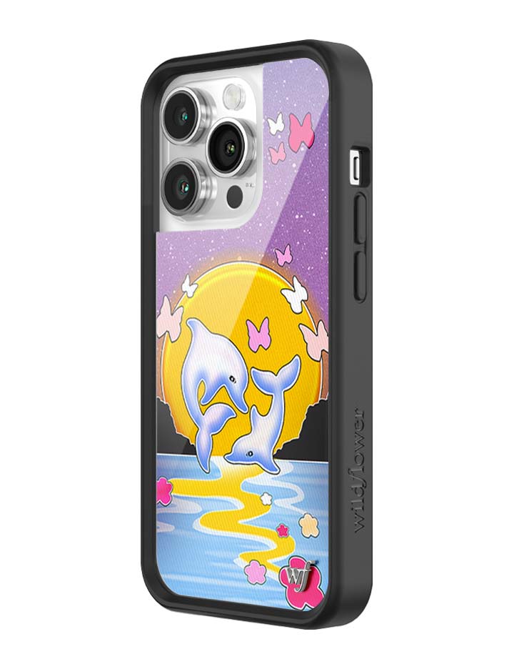 Wildflower Cases Dolphin Sunset iPhone Case — product on model