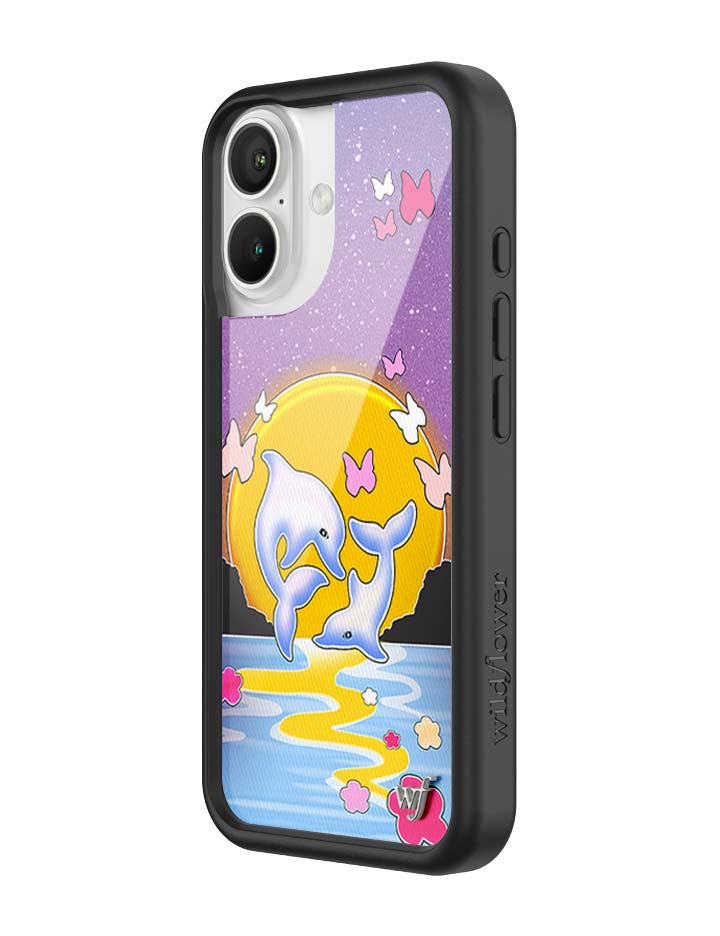 Wildflower Cases Dolphin Sunset iPhone Case — detail close-up