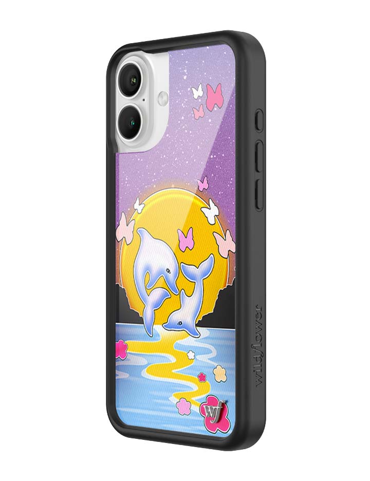 Wildflower Cases Dolphin Sunset iPhone Case — feature highlight