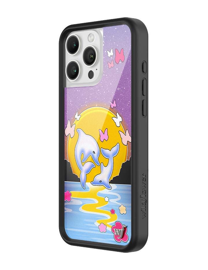 Wildflower Cases Dolphin Sunset iPhone Case — comparison shot