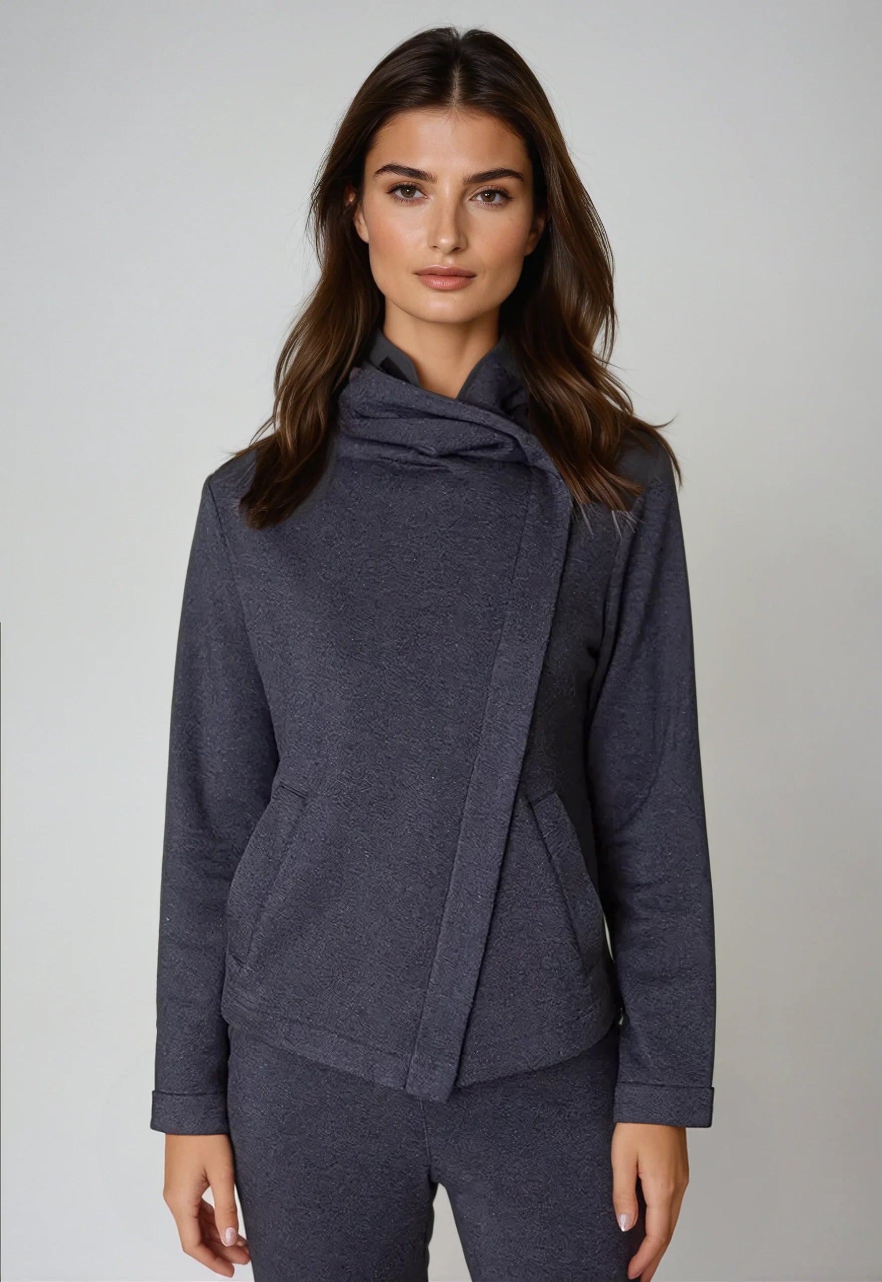 Buki Dakota Hoodie Sweatshirt Jacket - Charcoal — main product shot