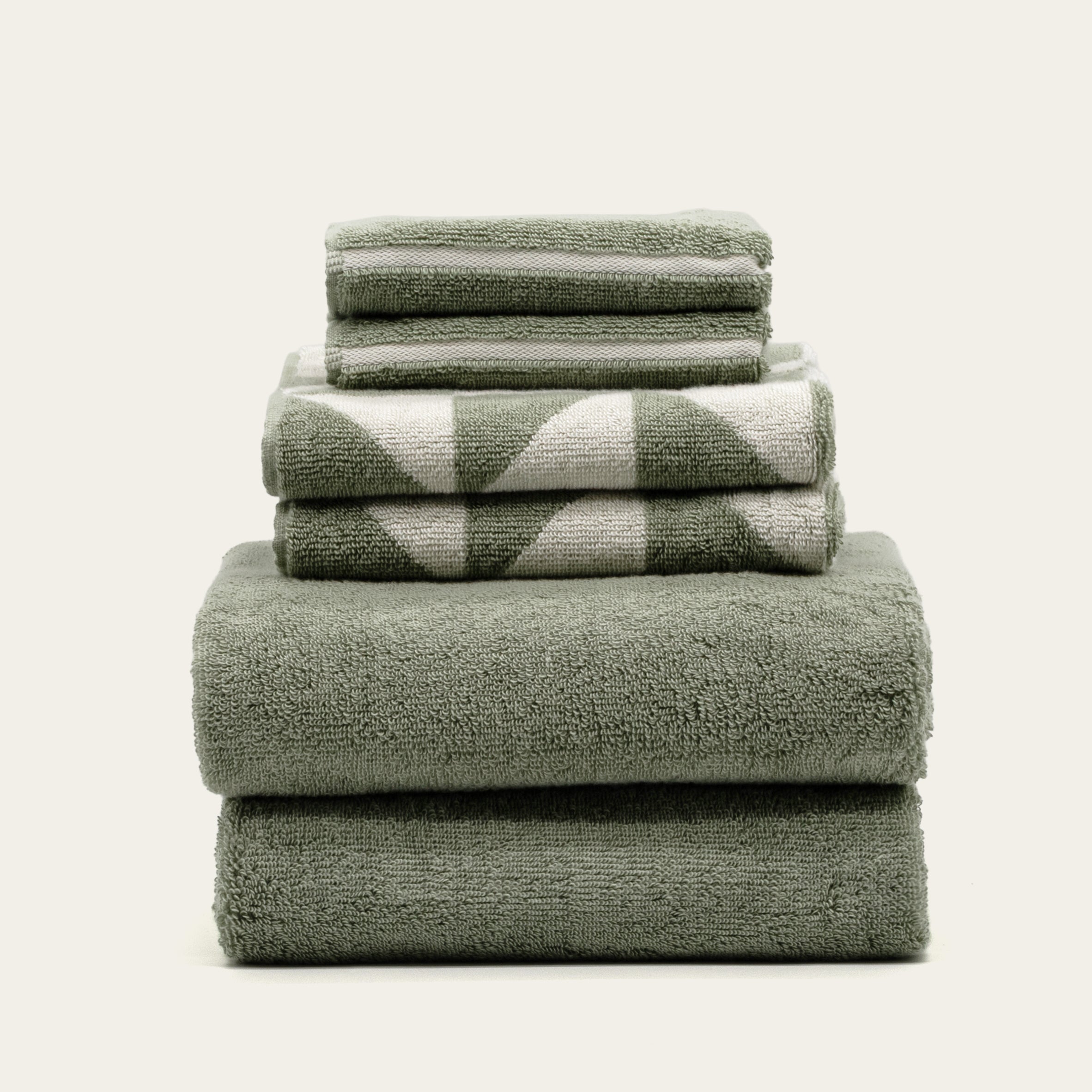Italic Umbra Beach Towel — product on model