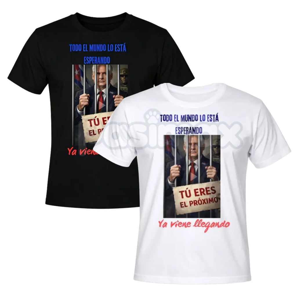 Pasimax Diaz-Canel El Próximo T-Shirt - Cuban Politics Graphic Streetwear, Miguel Díaz-Canel Political Statement Shirt, Premi