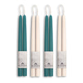 Bluecorn Candles The Dinner Plan Special - Teal & Ivory Beeswax Taper Bundle — main product shot