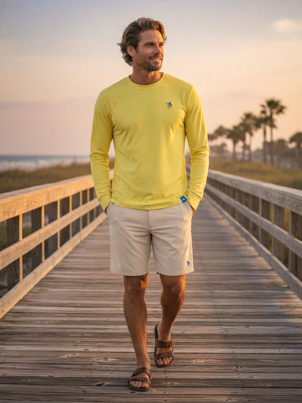 White Water Life Dockside Performance Long Sleeve — lifestyle context