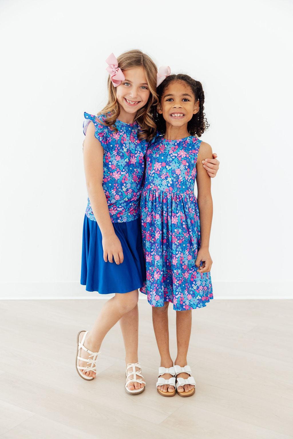 Mila & Rose ® Dreaming Daisies Tank Twirl Dress — side view