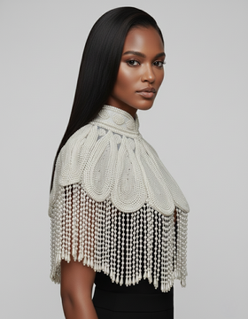 Pearl Halo Cape