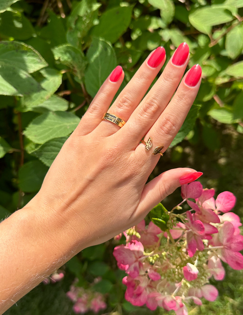 Elevated Faith Romans 3:23 Ring — side view