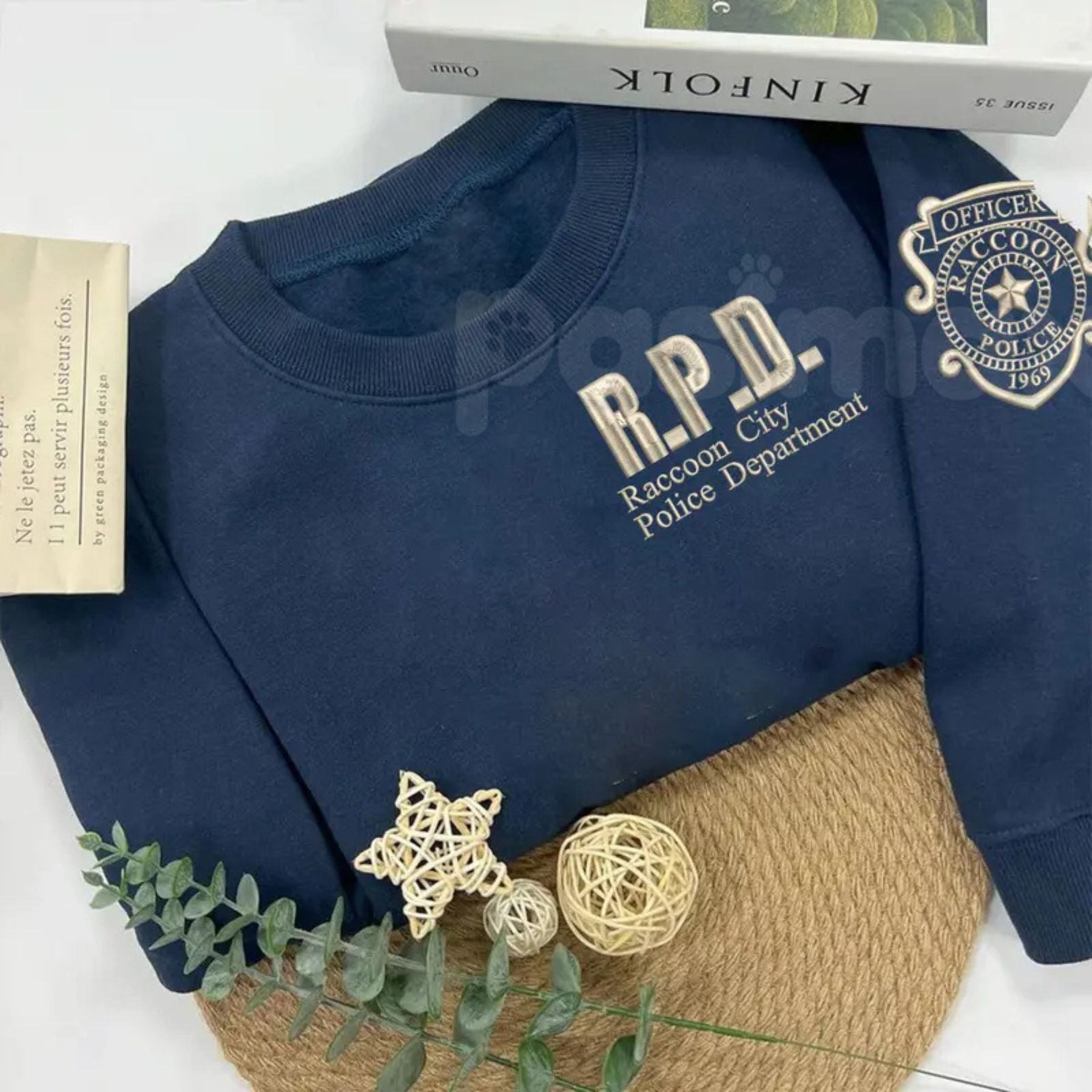 Pasimax Elite S.T.A.R.S. Double Sided Embroidered Sweatshirt – Resident Evil R.P.D. Fan Gear — main product shot