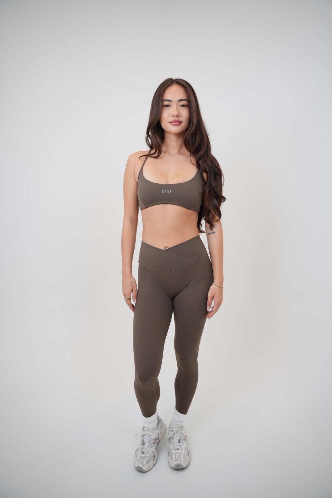 KIMITH BRAND My Time Is Divine Brown Sculpt V-Waist Legging — side view
