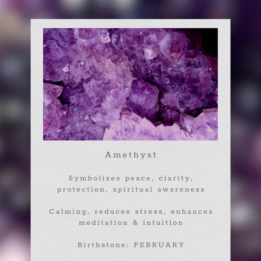 PARKEN JEWELRY Amethyst Mini Layering Necklace — size reference