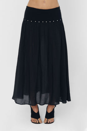 YUNA SKIRT IN BLACK