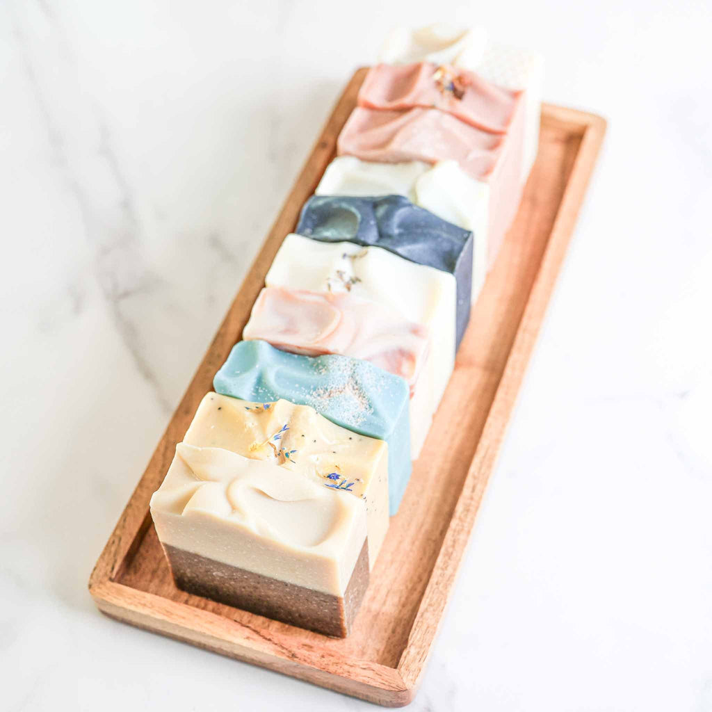 Pretty farm girl Farmhouse Artisan Goat Milk & Tallow Soap Collection — main product shot