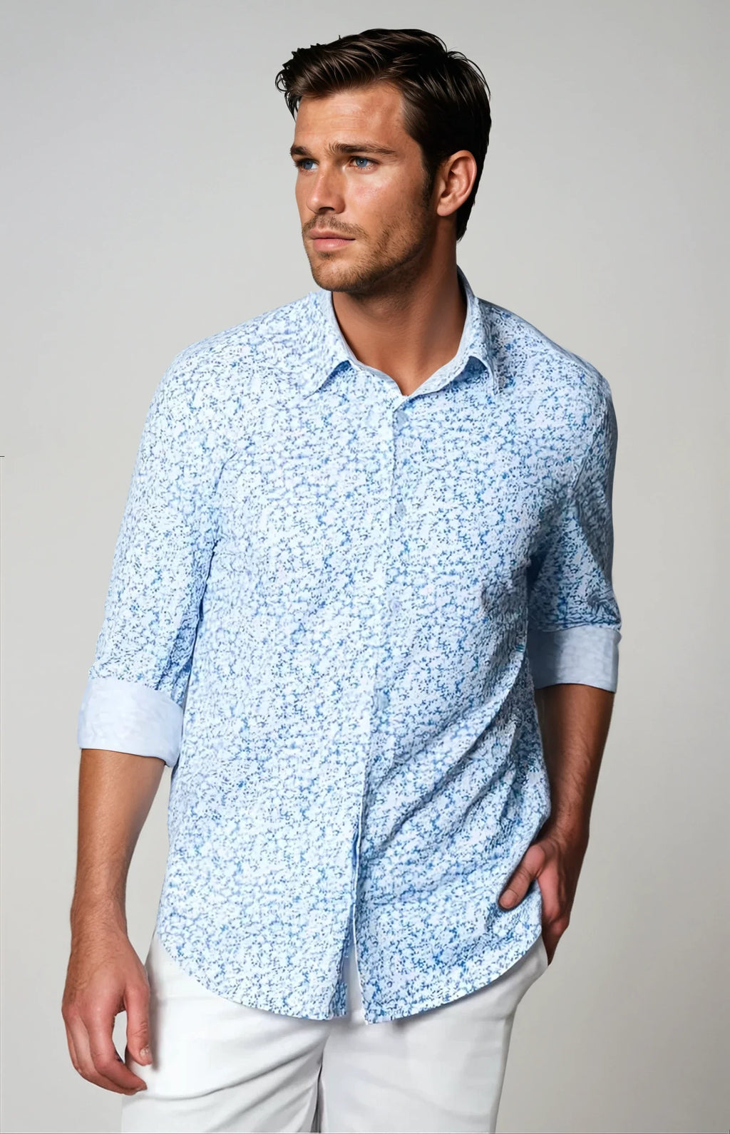 Buki Five-O Floral Long Sleeve Tech Shirt — main product shot