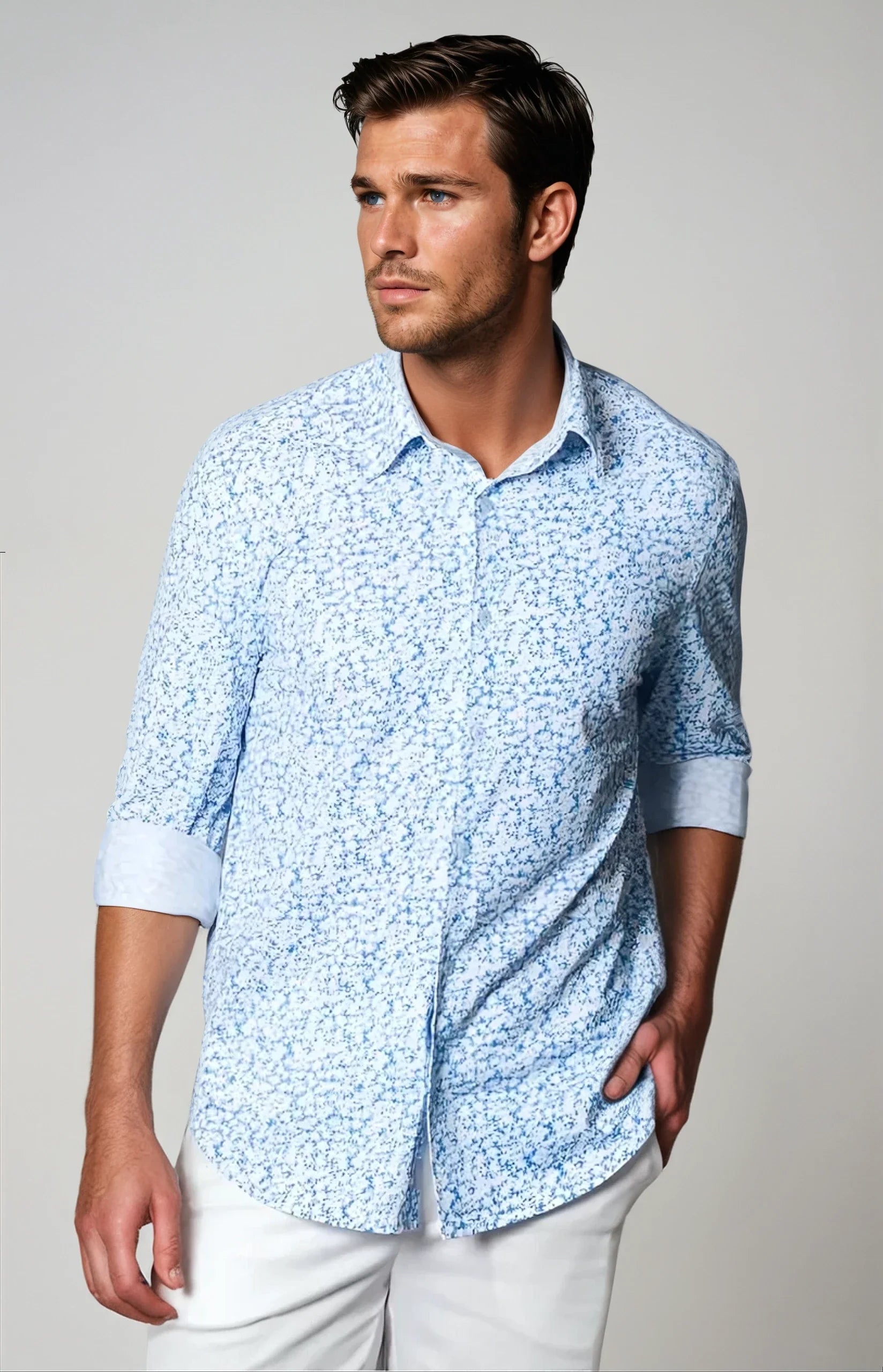 Buki Five-O Floral Long Sleeve Tech Shirt — main product shot